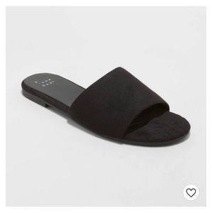 Black Slide Sandals